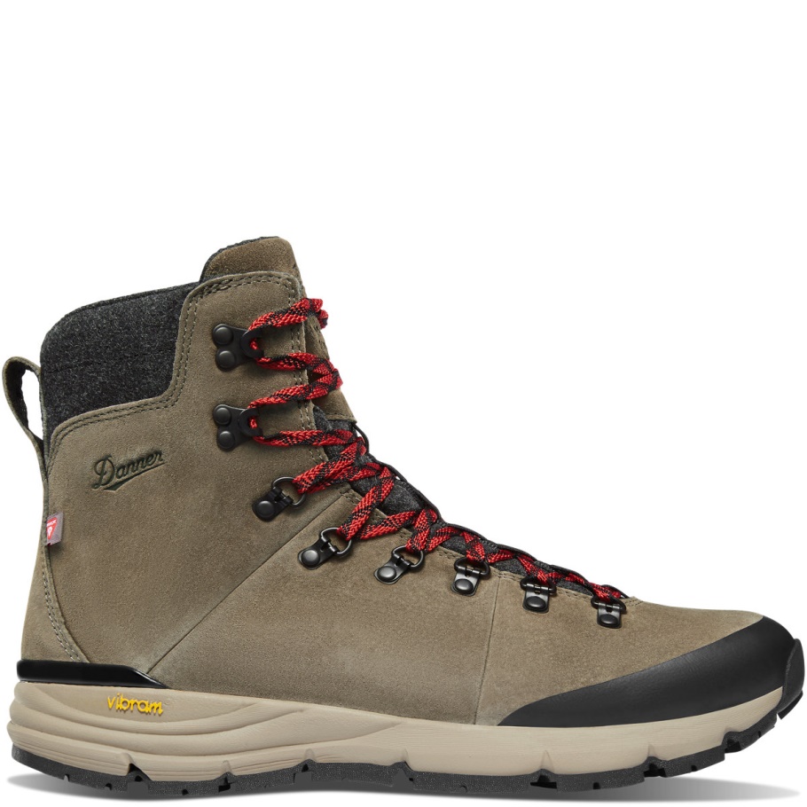 Arctic 600 Side-zip 7 Bruin/rood 200g Danner
