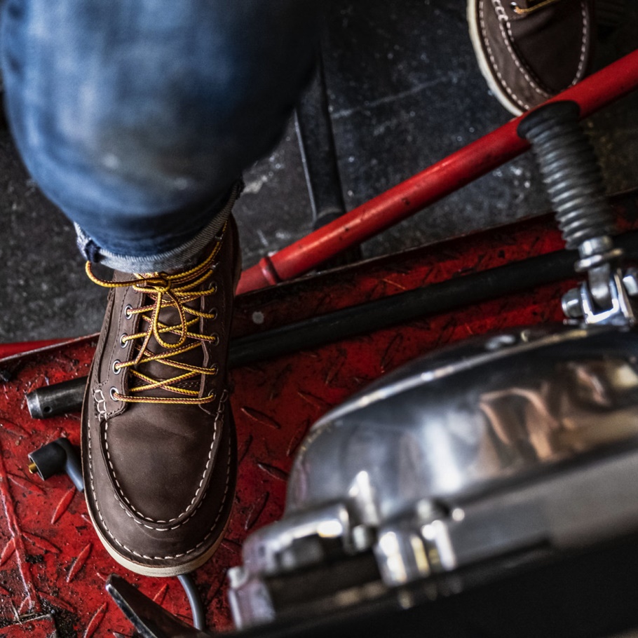 Dames Bull Run Moc Toe 6 Bruine Stalen Neus Danner