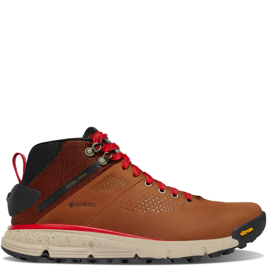 Dames Trail 2650 Mid Gtx Bruin/rood Danner