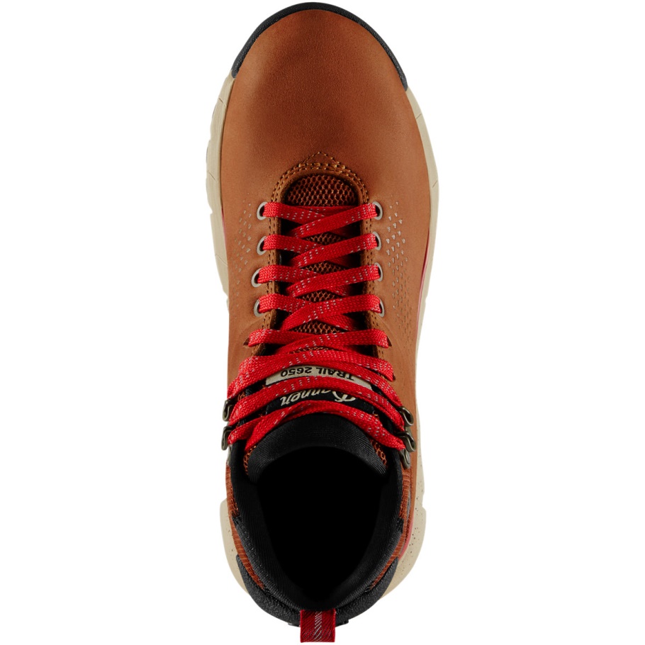 Dames Trail 2650 Mid Gtx Bruin/rood Danner