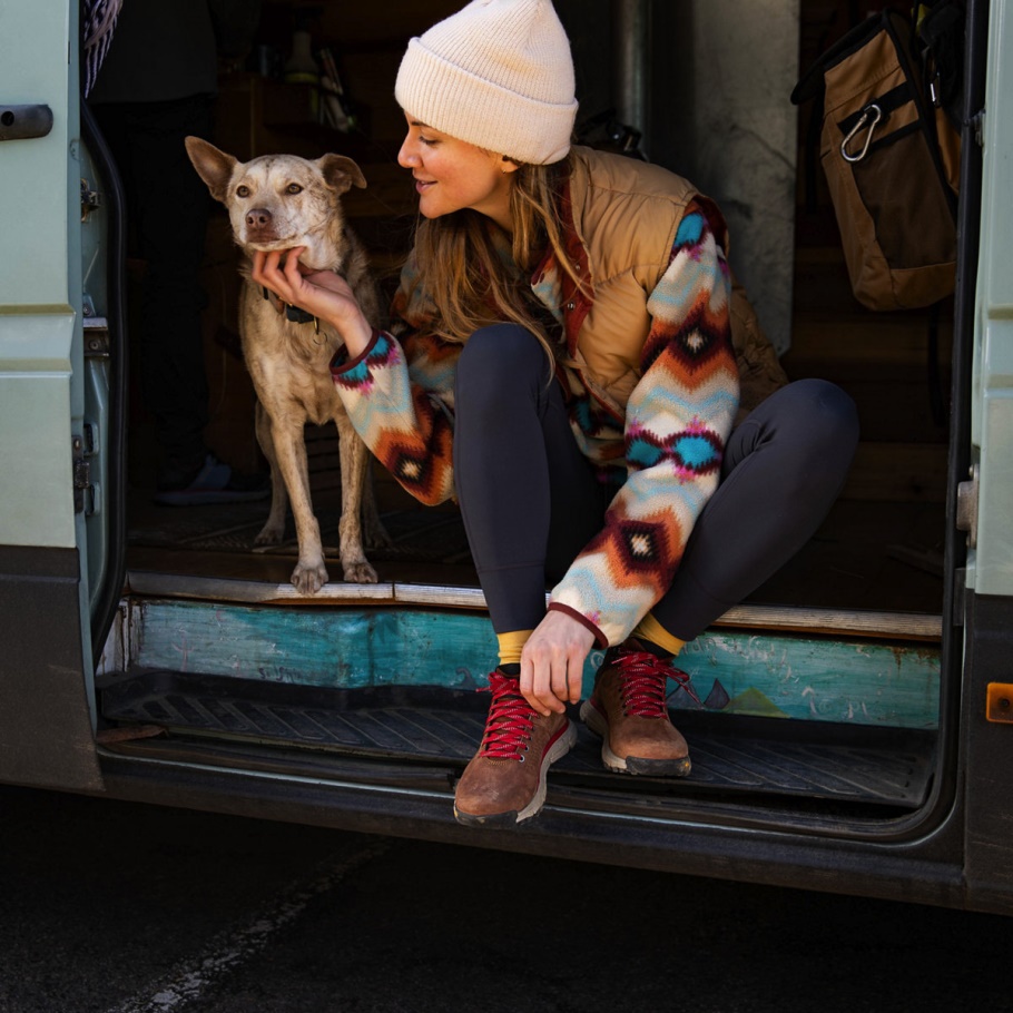 Dames Trail 2650 Mid Gtx Bruin/rood Danner