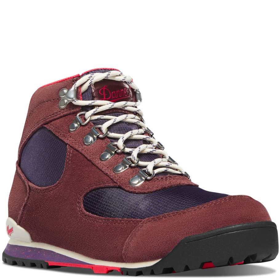 Danner Jag Dry Weather Sable/paars Fluweel Voor Dames