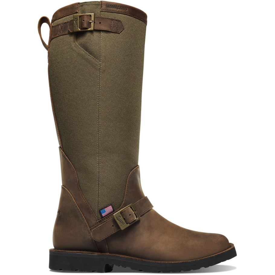San Angelo Snake Boot1 7 Bruine Danner Met Vierkante Neus